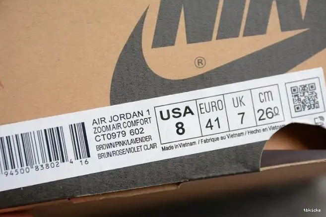 Cheap TBK (W) CT0979-602 Zoom 1 CMFT Jordan Rust Air High Canyon 0416